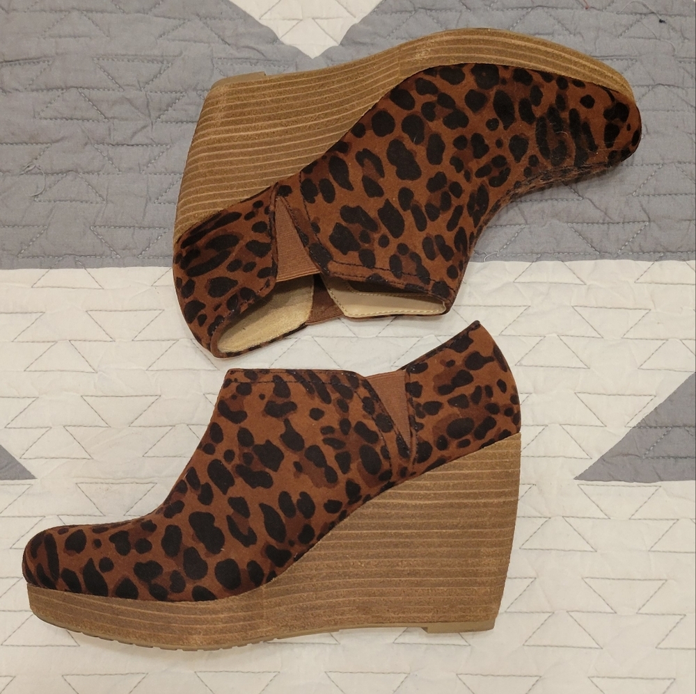 Dr. Scholl's Leopard Wedges Sz. 7